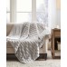 Beautyres Duke Faux Fur Weighted Blanket, Grey, 60×70
