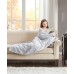  Luxury Quilted Mink Weighted Blanket, 60×70, Grey