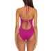  Color Code Convertible One-Piece Swimsuit, Small, Purple