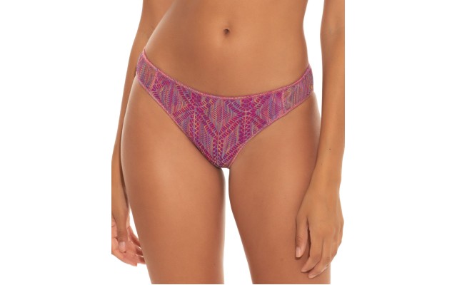  Mosaic Crochet Hipster Bikini Bottoms, Large, Multicolor