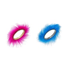 Betsey Johnson XOX Trolls Faux-fur Bangle Set of 2
