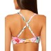  Beachy Keen Shirred Bandeau Underwire Bra Bikini Top Women’s, Multi, 38 DD