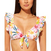 Bleu by Rod Beattie Beachy Keen Ruffled Underwire Bikini Top,Multi, 14