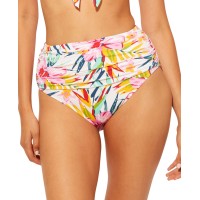 Bleu by Rod Beattie Beachy Keen Shirred High-Waist Bikini Bottoms, 8, Multicolor
