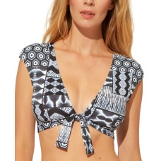 Bleu by Rod Beattie Cap-Sleeve Bikini Top,Island Time Navy, 14