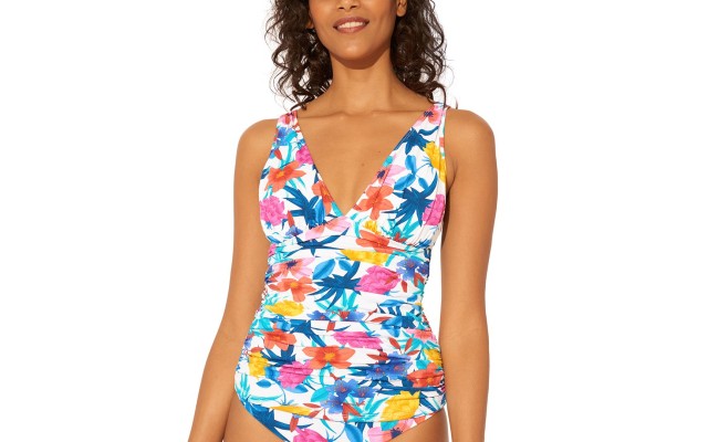 Bleu by Rod Beattie Floral-Print Tankini Top, Floral Multi, 4