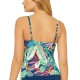 Bleu by Rod Beattie It’s a Jungle Out There Tie-Front Tankini Top, 8, Navy