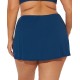 Bleu by Rod Beattie Plus Size Slit Swim Skirt Women’s Swimsuit, Navy, 22W