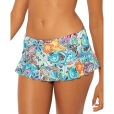 Bleu by Rod Beattie Printed Ruffled Skirted Bikini Bottoms,Let Loose Multi, 12