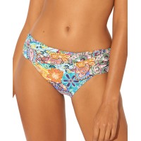 Bleu by Rod Beattie Printed Sarong Hipster Bikini Bottoms,Multi, 4