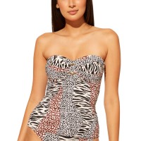 Bleu by Rod Beattie Ring Tankini Top, 8, Multicolor