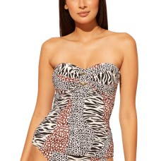 Bleu by Rod Beattie Ring Tankini Top, 8, Multicolor