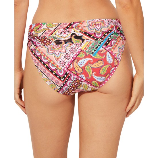  Sarong Hipster Bikini Bottoms, 10, Multicolor