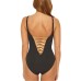 Bleu by Rod Beattie Twisted-Front One-Piece Swimsuit, Black,10