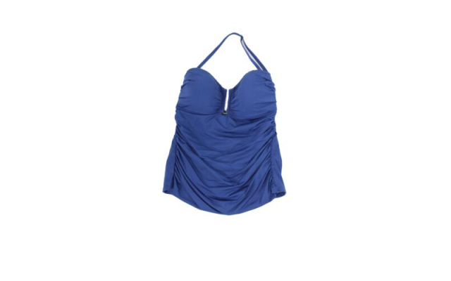  Women’s Swim Navy U-Wire Tankini Top, 6, Blue