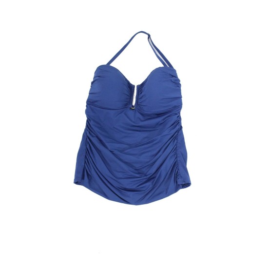 Bleu by Rod Beattie Womens Swimwear Tankini Top,Navy, 8