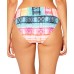 Bleu Rod Beattie Good Vibrations Sarong Hipster Bikini Bottoms, Blue,8