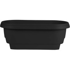 Bloem Deck 24″ Balcony Rail Planter, Black