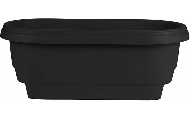 Bloem Deck 24″ Balcony Rail Planter, Black