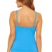  All About U Tankini Top, Blue, 14