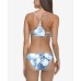  Printed Denim City Flirty Surf Rider Hipster Bottoms, Blue,S
