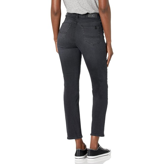  Bitton Jayden High-Rise Straight Jeans, 30, Black