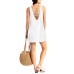  Juniors’ Cover-Up Dress, White, M