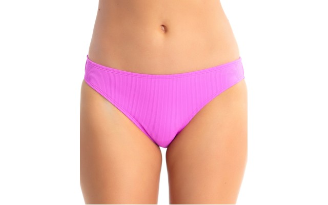 Juniors’ Ribbed Hipster Bikini Bottoms, Medium, Purple