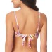  Juniors Smocked Bandeau Bikini Tops, White/Tan, Medium