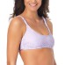  Juniors’ Smocked-Strap Bikini Top, Large, Lilac