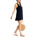  Juniors’ Strappy Cover-Up Dress, Large, Black