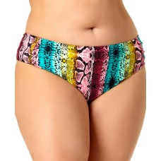 California Waves Plus Size Bikini Bottoms, 2X, Multicolor