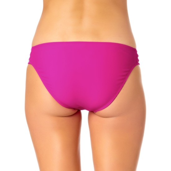  Strappy Hipster Bikini Bottoms, Small, Pink