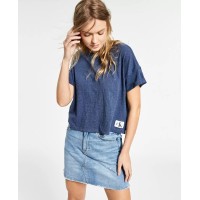 Calvin Klein Jeans High-Low T-Shirt, Navy, Medium