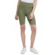 Jeans High-Waist Ribbed Bike Shorts, Green, X-Large