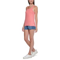 Calvin Klein Jeans Racerback Tank Top, Coral Rose, X-Large