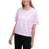 Calvin Klein Jeans Tie-Dyed Logo T-Shirt,Khaki, X-Large