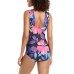  Santorini Convertible One-Piece Swimsuit, Black, 4