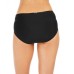  Tummy-Control Bikini Bottoms Women’s Swimsuit, Black, Medium