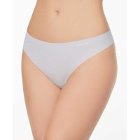 Calvin Klein Women’s Invisibles Thong Underwear D3428 (Jet Grey, Large)
