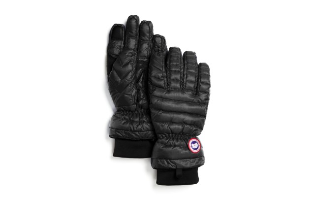 Canada Goose Women’s Lightweight Quilted Down Gloves, Black, M