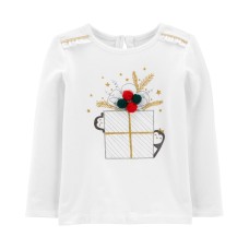 Carter’s Toddler Girl Christmas Jersey Tee