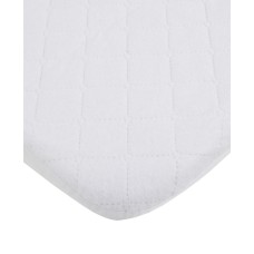 Carter’s Water Resistant Quilted Mini Crib Fitted 24″ x 38″ x 5″ Mattress Pad, White