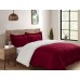 . Ultimate Luxury Reversible Micromink and Sherpa Queen Bedding Comforter Set, Wine
