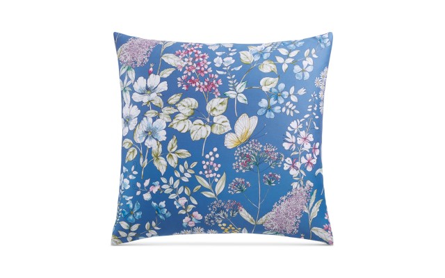 Damask Designs Meadow Cotton 300-Thread Count European Sham, Navy
