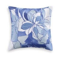 Charter Club Damask Designs Sketch Floral 16″ x 16″ Decorative Pillow, Blue