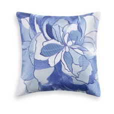 Charter Club Damask Designs Sketch Floral 16″ x 16″ Decorative Pillow, Blue