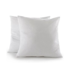 Cheer Collection 2-Pack of Euro Pillows, 26″ x 26″, White