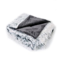Cheer Collection  50×60 Shaggy Throw Blanket, Gray