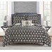 Chic Home Barcelona 6-Pc Twin Comforter Set, Black
